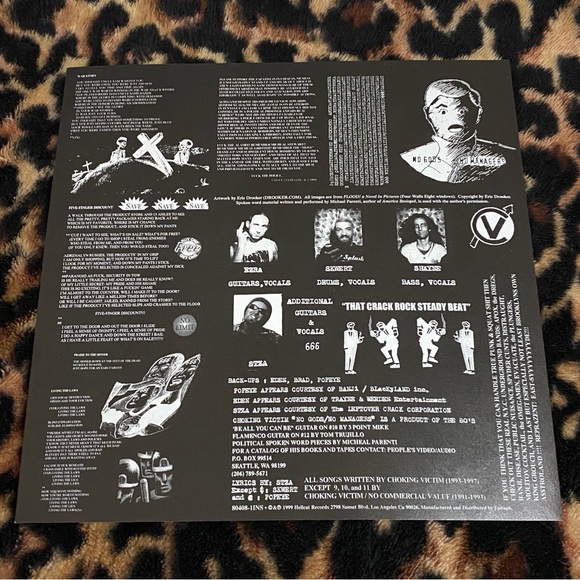 🖤 1999 Choking Victim No Gods No Managers LP Vinyl Punk Rock - Picture 12 of 15